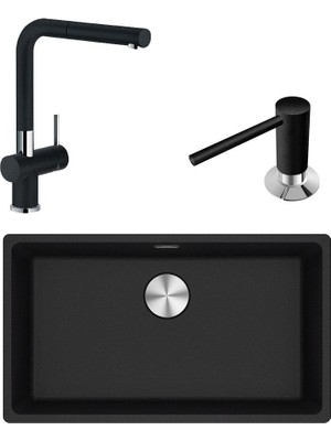 Franke Mrg 210, 110-72 Üçlü Set, Nero Renk