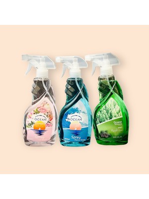 Magnesia En Çok Tercih Edilen Oda ve Ortam Spreyleri Avantajlı Paket (Çiçek Bahçesi, Çam, Okyanus)