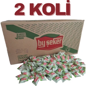 By Şeker 2 Koli Tek Sargılı Küp Şeker 5kg x 2 (10KG)