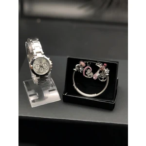 Masalsı Concept Doğum Günü Özel Gün Kutlama Hediye Seti Sevgiliye Eşe Arkadaşa Hediye  Seti Pandora Bileklik ve Saat