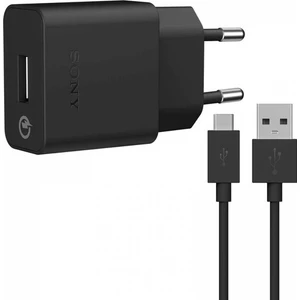 Sony UCH10 2.0A Hızlı Şarj Cihazı + Micro USB Kablo - Siyah (Ithalatçı Garantili)