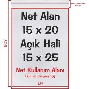 15X20+5 Cm. (15*25) 500 Adet CD Jelatini - Şeffaf Bantlı Yapışkanlı Opp Jelatin Poşet