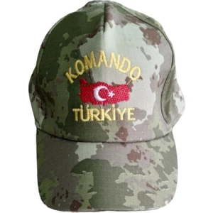 Temiz Pazar Komando Asker Çocuk Kepi Şapkası Ayarlı