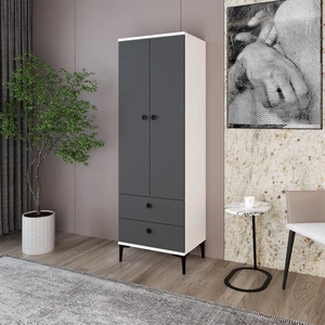 Kalender Dekor Silvia-1 Gardırop, 2 Kapaklı, 2 Çekmeceli SLV14