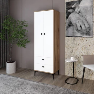 Kalender Dekor Silvia-1 Gardırop, 2 Kapaklı, 2 Çekmeceli SLV02