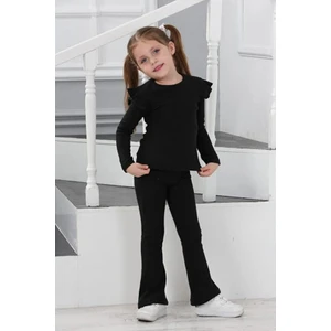 Kmk Raporlu Şardonlu Kız Çocuk Takım (Dar Kalıp, 1 Beden Büyük Almanızı Tavsiye Ederiz)