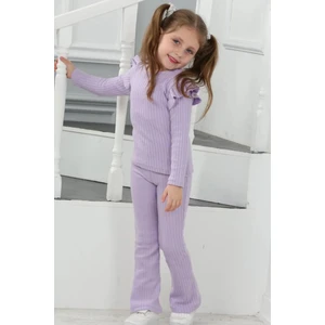 Kmk Raporlu Şardonlu Kız Çocuk Takım (Dar Kalıp, 1 Beden Büyük Almanızı Tavsiye Ederiz)