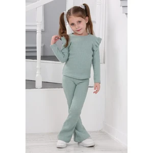 Kmk Raporlu Şardonlu Kız Çocuk Takım (Dar Kalıp, 1 Beden Büyük Almanızı Tavsiye Ederiz)