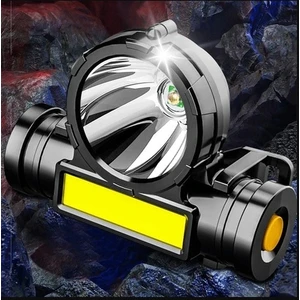 RenkStore Cob LED Kafa Feneri Bisiklet Balıkçı Avcı Kamp Dağcılık Arama Kurtarma