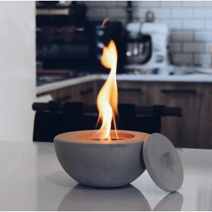 Pure-Fire V.2 Masaüstü Beton Şömine + 1 Lt Bioethanol Şömine Yakıtı