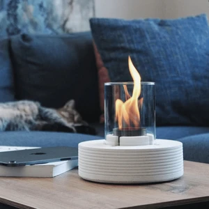 Pure-Fire V.3 Masaüstü Beton Şömine + 1 Lt Bioethanol Şömine Yakıtı