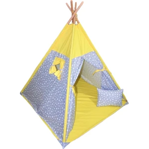 Başkaya Shopping Ahşap Kızıldereli Minderli Çocuk Oyun Çadırı 100% Pamuk