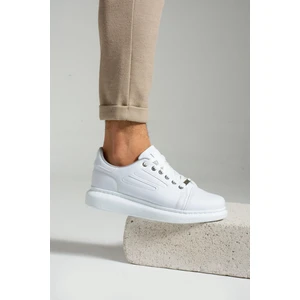 L.a Polo 015 Beyaz Renk Beyaz Tabanlı Bağcıklı Günlük Erkek Spor Ayakkabı