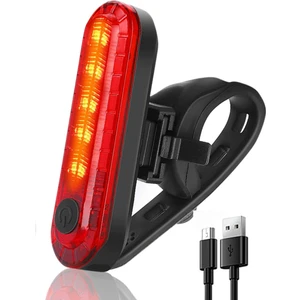 Bisiklet Stop Lambası USB Şarjlı 4 Modlu Arka Uyarı Lambası