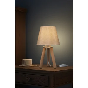 Ag Light Design Bej Abajur Yatak Odası Salon Koridor Masa Lambası
