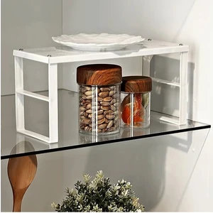 Elite Home Küçük Metal Mutfak Rafı,  Dolap Içi Düzenleyici Raf, Bardak Rafı