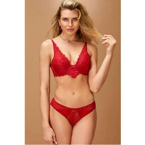 4425 Dolgulu Sütyen Külot Takım-Bordo