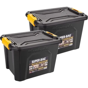 2 Adet Süper Sağlam 18 Litre Profesy Saklama Kutusu 39X30X26H MD4034 Çok Amaçlı Kullanım İçin Sandık
