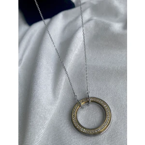 Hs Aksesuar Çelik Pandora  Taşlı Halka Kolye