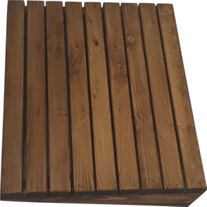 İnci Mobilya Masa Altı Ayaklık Ayak Koyma Standı Ayak Rampası 49X40CM. Ön Yük. 5cm. Arka Yük 15 Cm. Kestane