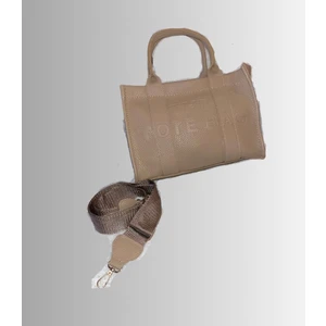 Kadın Vizon The Tote Bag Deri El ve Omuz Çantası