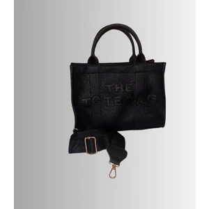 Kadın Siyah The Tote Bag Deri El ve Omuz Çantası