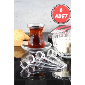 Fırsat Sende 6 Adet Mika Origami Şekilli Kristal Şeker Baharat Kaşığı Reçel Kaşığı