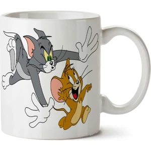 Tom And Jerry Iki Tarafı Baskılı Kupa Bardak