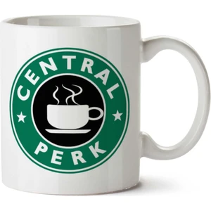 Friends Central Perk Starbucks Logo Iki Tarafı Baskılı Kupa Bardak