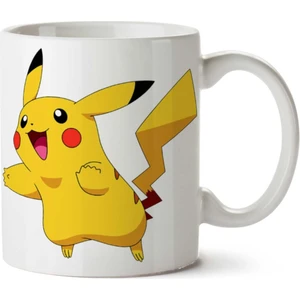Pikachu Pokemon Iki Tarafı Baskılı Kupa Bardak