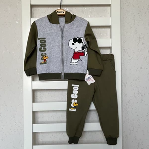 Sally Baby 2iplik Mevsimlik Kapüşonlu, Fermuarlı ,baskılı Alt Üst Takım, Eşofman Takım