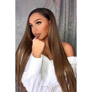 Caş Dekorasyon Isıya Dayanıklı Yarımay Çıt Çıt SAÇ-SH6D-FINDIK Kahve-Düz-60 CM-110 gr