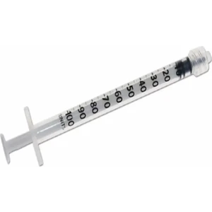 1 cc Luerlock Kilitli İğnesiz Enjektör 100 Adet