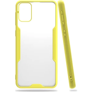 Samsung Galaxy M31 Kılıf Platin Silikon - Sarı 300099