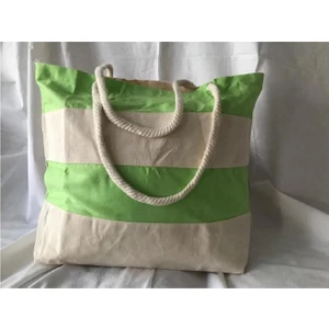 Fa Keten Plaj Çantası 04 Yeşil 36CMX44CM