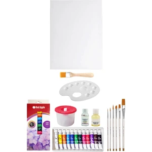 Red Apple Tüp Yağlı Boya Seti 12'li  35X50 Tuval Seti