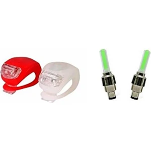 Bisiklet Silikon Işık&sibop Işık Hareket Sensörlü Set Halinde