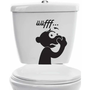 Hediyene Bak Komik Uff Koku Dekoratif Klozet Kapağı Banyo Wc Sticker