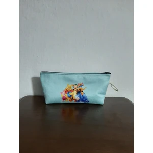 Owl Bag Ayıcık Winnie ve Arkadaşları Desenli Tasarım Kalemlik - Makyaj Çantası