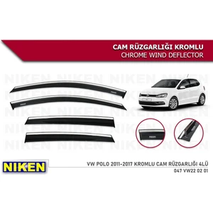 Volkswagen Polo 2011-2017 Kromlu Cam Rüzgarlığı