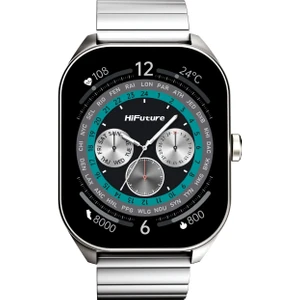 APEX Bluetooth 5.3 IP68 Su Geçirmez Always On Display AMOLED Ekran 2.04 inç Arama Özellikli iOS&Android Uyumlu Nabız Spor Kan Oksijen Takibi 52mm Akıllı Saat Gümüş