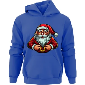 Ada Bebek Çocuk Noel Baba Ho Ho Ho Tarz Sweatshirt