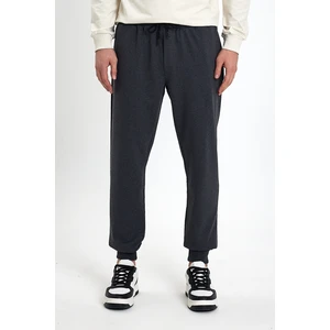 Erkek Antrasit Eşofman Altı Cepli Standart Fit Rahat Kalıp