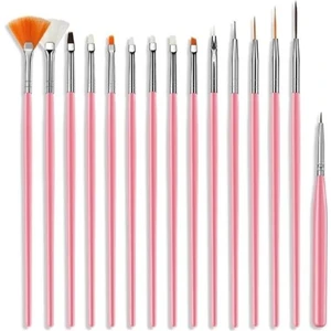 Pembe Tırnak Fırça Seti 15 Li