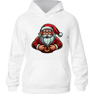 Ada Bebek Çocuk Noel Baba Ho Ho Ho Tarz Sweatshirt