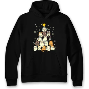Ada Bebek Çocuk Meow Meow Meow Noel Temalı Sweatshirt