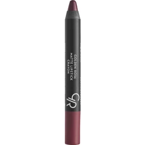 Golden Rose Matte Lipstick Crayon No: 19 Dark Violet - Mat Kalem Ruj - 8691190903190