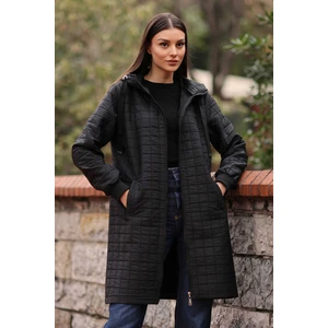 Bayan Kapitone Uzun Şişme Mont RD24KB025184
