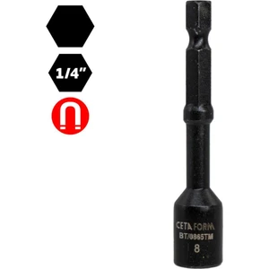 Ceta Form BT/0865TM 1/4" Darbeli Kullanım Manyetik Lokma Uç 8X65 mm
