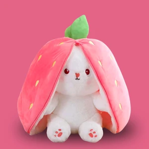 Peluş Dünyam Peluş Tavşan Uzun Kulaklı Saklambaç Tavşan Çilek Tavşan Havuç Tavşan Sevgiliye Hediye